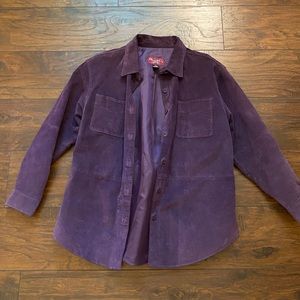 Purple suede jacket